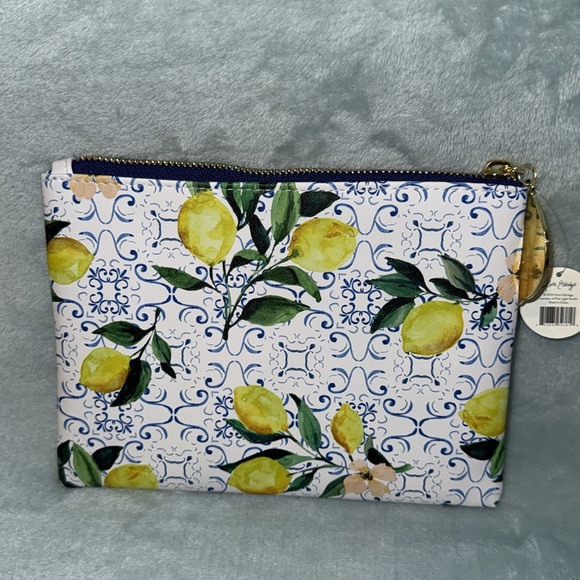 Kate Eldridge Lemon Print Deluxe Pouch - Picture 3 of 7